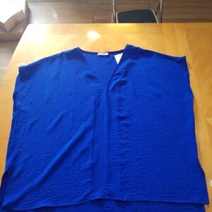 Bright Blue Oddi Seam Detail Airflow Top Oversized s/m